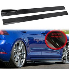 Bas de Caisse Sport Regardez Kit pour  Golf 7 R R-Line Facelift Noir Brillant