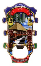 Hard Rock Cafe Fiji Guitar Head Magent Bottle Opener