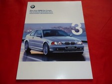 1999 BMW 3 Series E46 Coupe 318Ci 320Ci 323Ci 328Ci Brochure Brochure Depliant