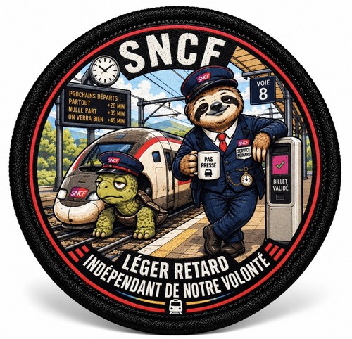 écusson sncf humour léger - Écusson,