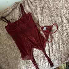 Burgundy Red Lingere Set