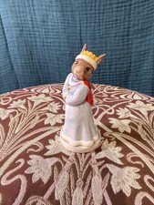 Royal Doulton Bunnykins Figurine – King Bunny in Robe & Crown – Excellent