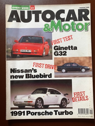Autocar magazine 1990 - magazine, 7/03/1990