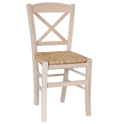 Chaise bois croisée - bois,
