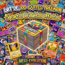Pokémon lot de 100 cartes