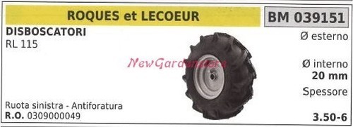 Roue gauche roques - roue, et
