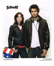 ADVERTISING 094 2009 SCHOTT LE FLIGHT JACKET LEATHER JACKET ADVERTISEMENT