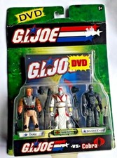 G.I. JOE vs COBRA - DVD + 3 FIGURES - HASBRO 2003