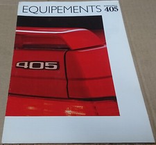 Peugeot 405 Steering Wheel Rim Aileron Equipment Advertising Catalog 10 Pages
