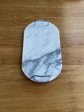 Plateau à Fromage en Marbre Vintage Années 80