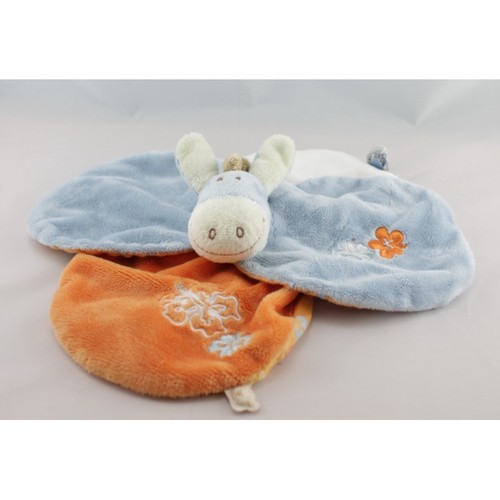 Doudou plat fleur ane paco - ane,