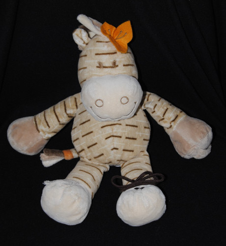 Peluche doudou zèbre zamba - zèbre,