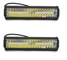 2x 240W 12/24V Lumières LED Barre 31cm Lampes Pare-Choc Bus Van SUV 4x4 Buffles