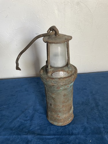 Ancienne lampe mineur - ancienne,