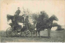 49 - Saumur - Saut de cheval au dessus d'un fiacre - Animée - Cadre Noir - CPA -