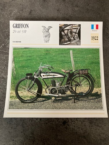 Carte fiche moto collection - moto,