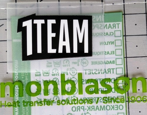Patch flocage officiel 1team - flocage,