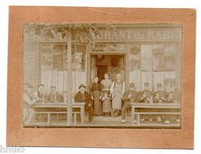 B410 Original Photo vintage Café bar terrasse militaire Pantin Maison Guignet