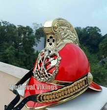 Casque de pompier en laiton