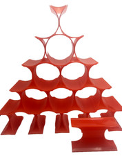 Ron Arad for Kartell Infinity Wine Rack Orange 16 Pc Modular Tabletop Set Italy