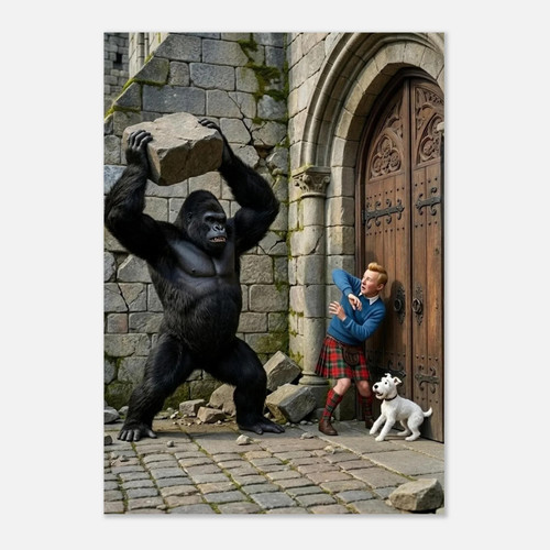 Poster tintin story - "tintin, |