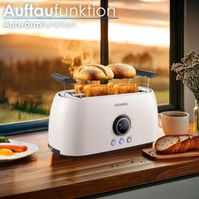 Stainless steel XXL toaster 4 slices bread roll attachment z Toaster automat cru