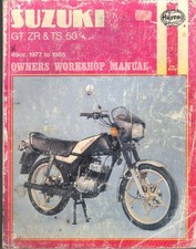 SUZUKI ZR50 S,SL,X1,TS50 ER,K,GT50 HAYNES WORKSHOP MANUAL 1977-1985