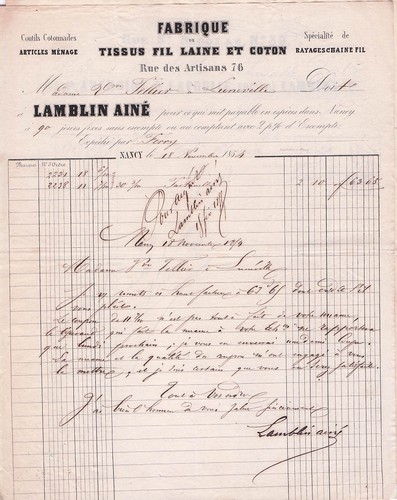 Nancy textile lamblin - 54,