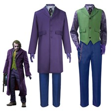 Cosplay Batman The Dark Knight Joker Costumes Halloween Fancy Dress Suits Outfit