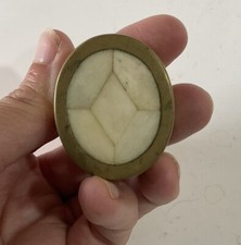 Boite Pilulier laiton Et Nacre avec couvercle Pour Bijoux Trésor Collection Deco