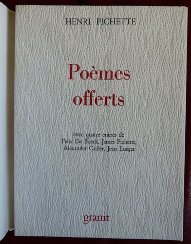 Pichette poèmes offerts - poèmes,