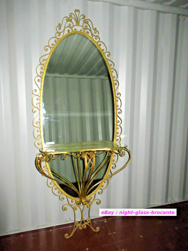 Grand miroir avec console - avec, a