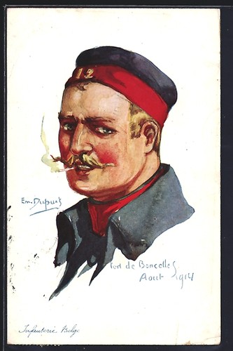Carte postale artiste em - carte, d'artiste