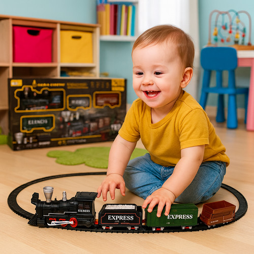Train jouet électrique avec