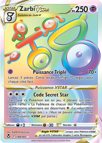 Carte pokémon zarbi - carte,