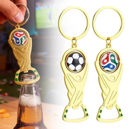 Porte clé football - porte, métal