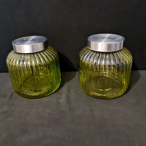Gros pots anciens verre - pots,