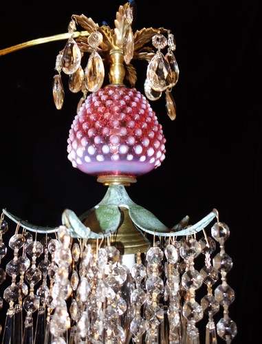 Srawberry crystal brass swag - crystal,