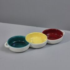 Plat de service ravier 3 compartiments style Keramos Fourmaintraux 1950s