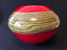 Anonymous Large Lined Glass Ovoid Vase