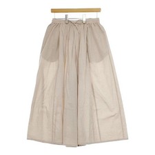 Midi-umi Culottes Wide Pants Cotton Pants beige 5-0407M∞