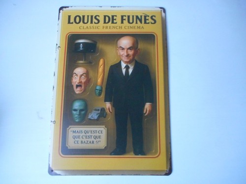Plaque métal louis funes - plaque, de