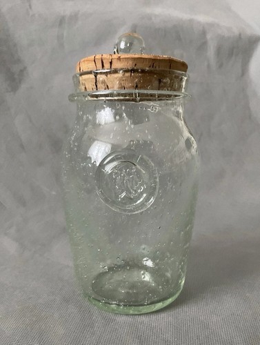 Bocal verre soufflé bullé - bocal,