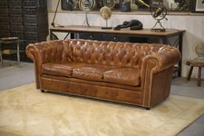 Canapé Chesterfield en cuir