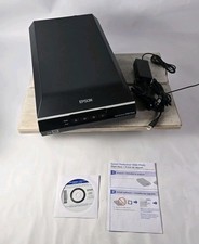 Epson Perfection V550 Photo Scanner With Power Adapter And USB Connector Tested