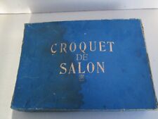 Jeu de croquet de salon avec accessoires dans sa boite 1920/30
