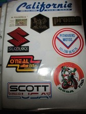 9 AUTOCOLLANTS MOTO OSSA