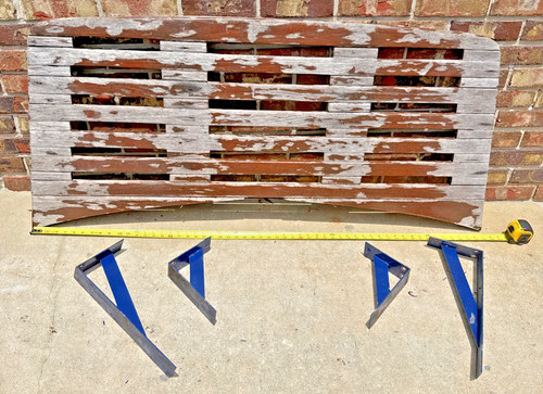 Swim platform painted blue - painted,