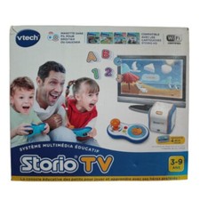CONSOLE STORIO TV VTECH + 1 cartouche avec 4 jeux inclus - NEUF