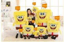 Bob l'eponge Peluche version bob carré jouet 80 cm doudou enfant coussin sponge